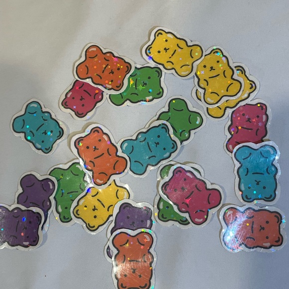 Other - Gummy, bear, holographic stickers